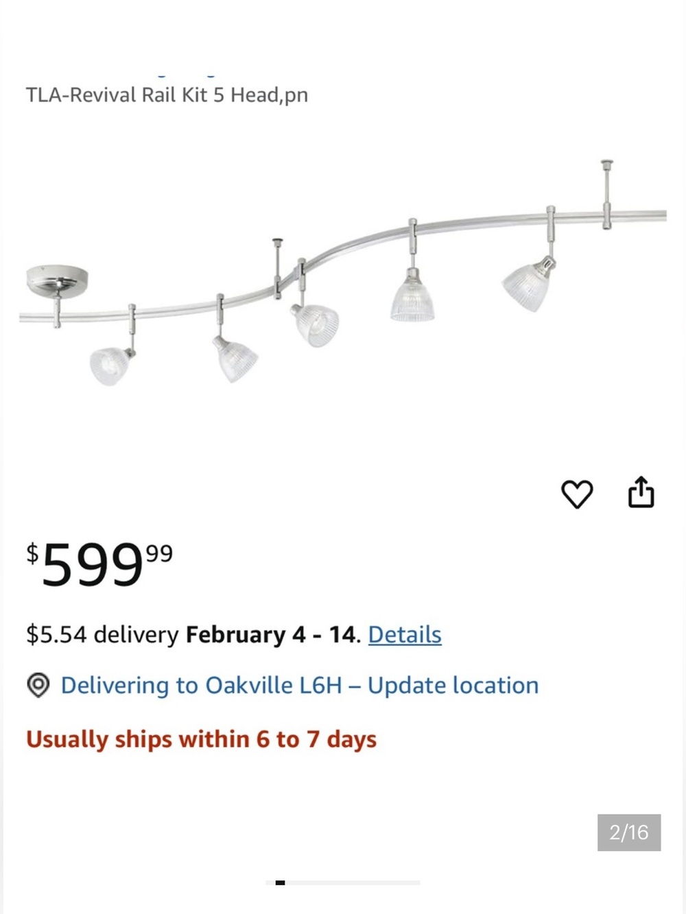 TECH LIGHTING 5 Head Ceiling Light Fixture Track BRAND NEW X 4 Working Order